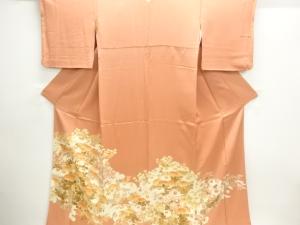 作家物　菊模様一つ紋色留袖